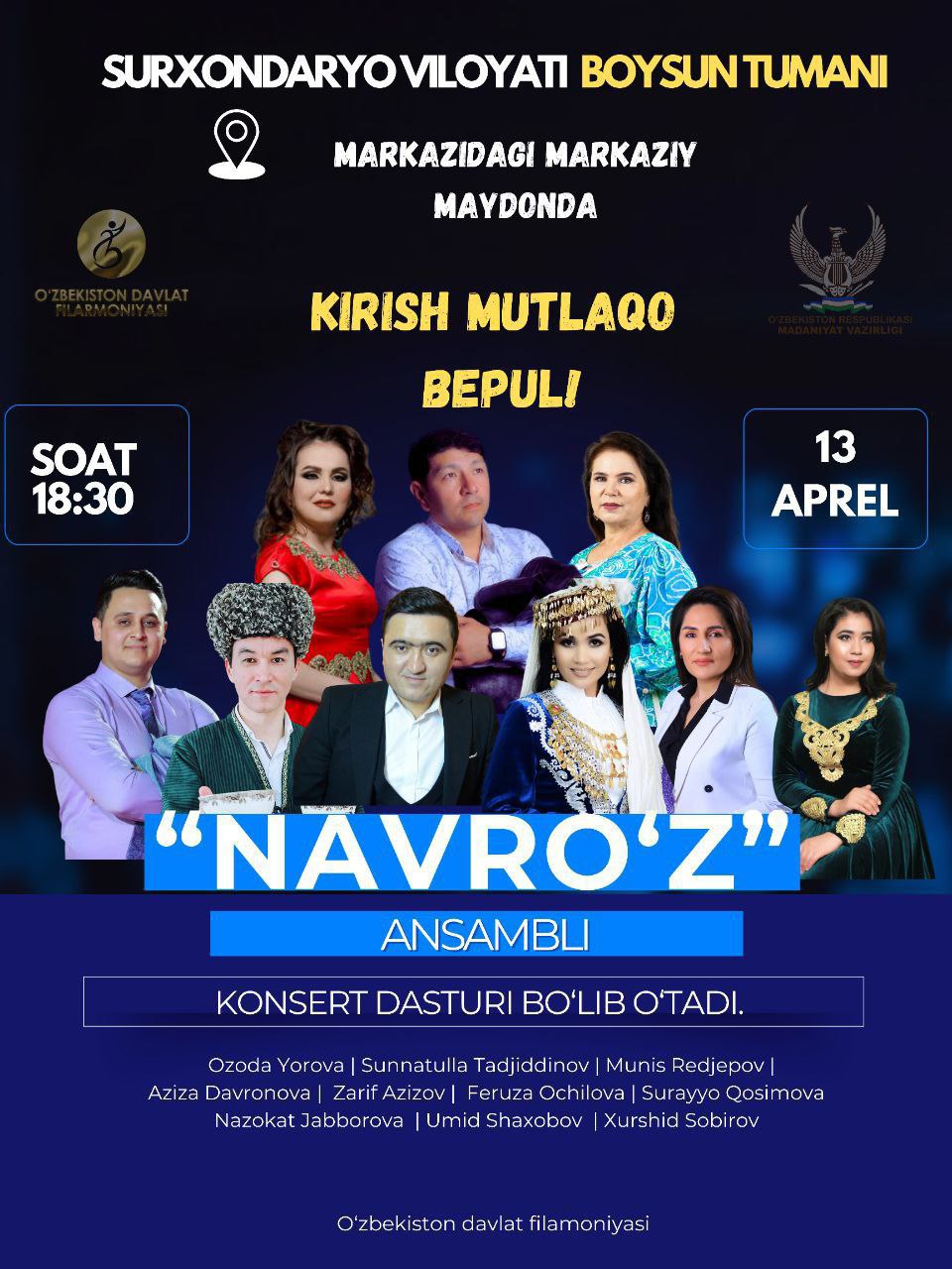 “Madaniyat karvoni” bu gal Surxondaryoda konsert beradi!