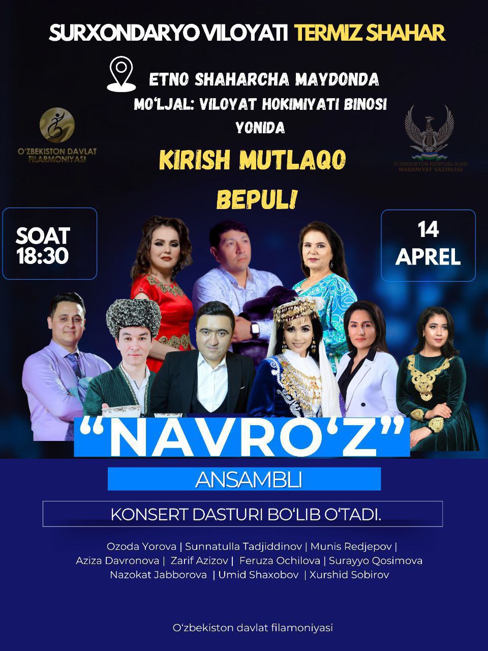 Termiz shahrida "Madaniyat karvoni" konserti