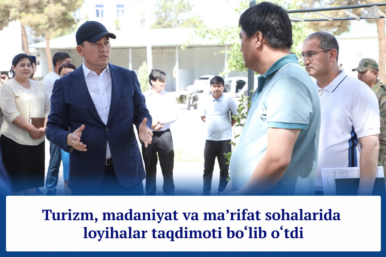 Turizm, madaniyat va ma'rifat sohalarida loyihalar taqdimoti bo'lib o'tdi